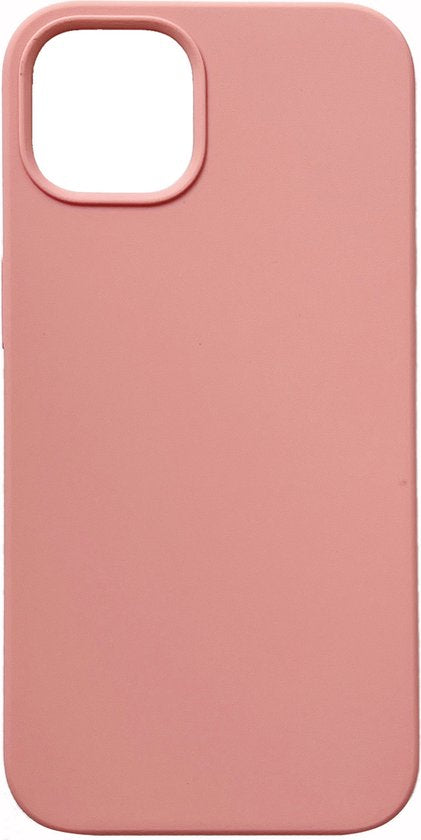 iPhone 13 Hoesje - Zalm Roze - Liquid Siliconen Back Cover