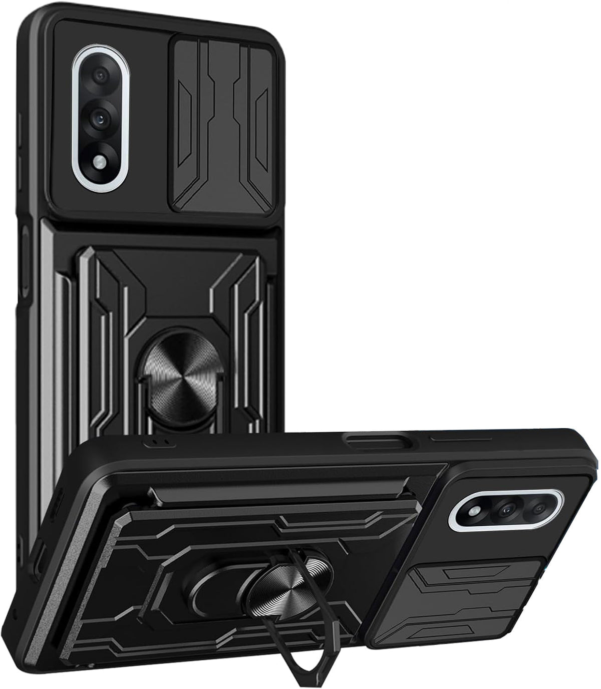 OnePlus Nord 5 Hoesje - Zwart - Armor Kickstand Back Cover
