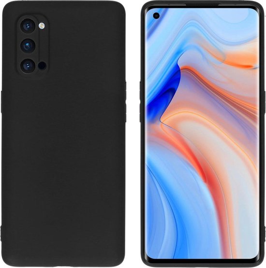 Oppo Reno 4 Pro 5G Hoesje - Zwart - Siliconen Back Cover