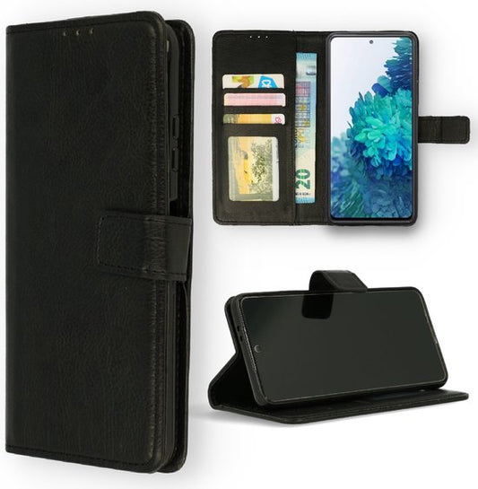 Motorola Moto E32 Hoesje - Zwart - Bookcase