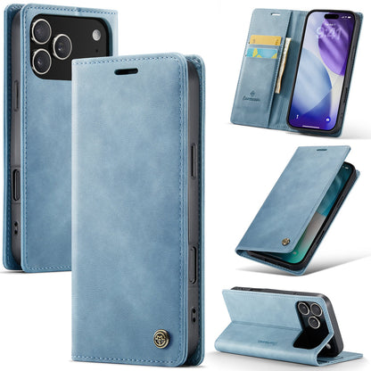 Apple iPhone 18 Pro Max Hoesje - Aqua Blue - Luxe Dunne Bookcase