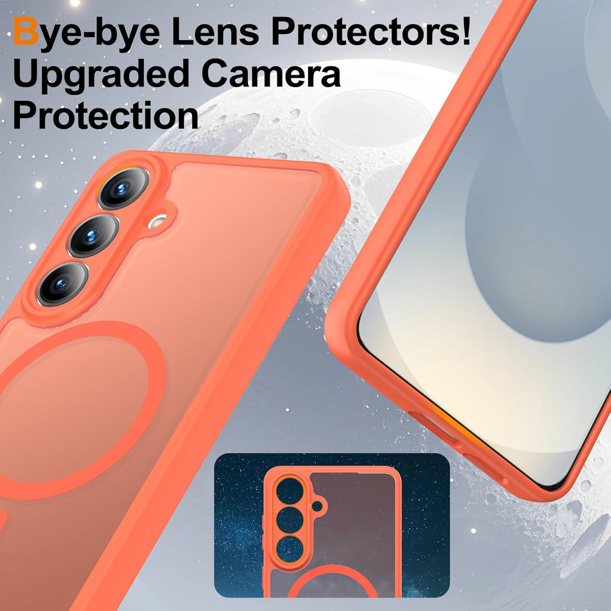 Samsung Galaxy A37 Hoesje - Oranje - Matte Armor MagSafe Back Cover