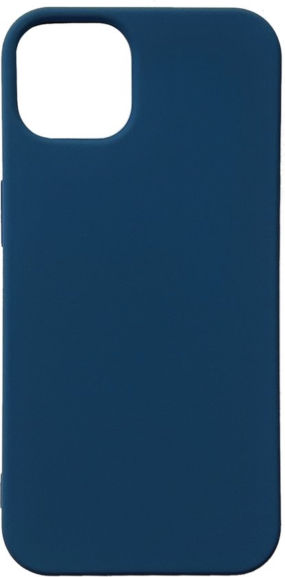 Apple iPhone 14 Case - Dark Blue - Strong Silicone Back Cover