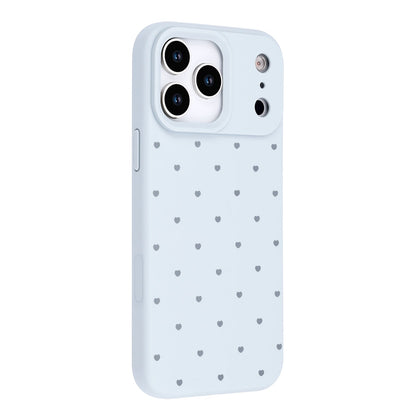 Apple iPhone 17 Pro Max Hoesje - Blauw - Hartjes Back Cover