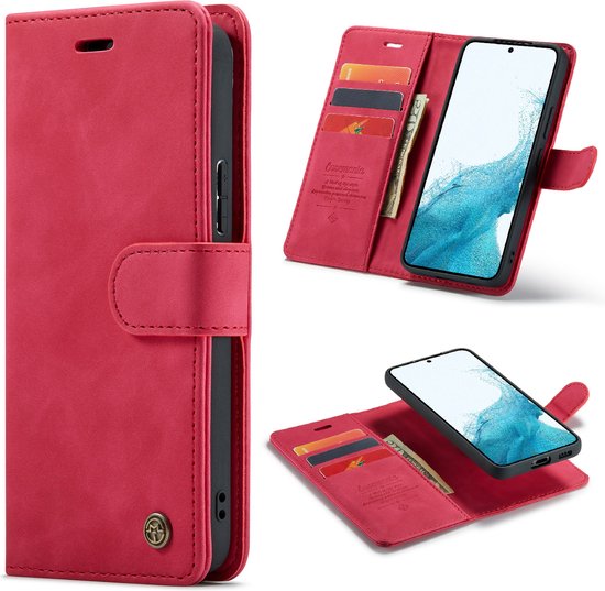 Samsung Galaxy S21 Hoesje - Royal Fuchsia - 2 in 1 Bookcase