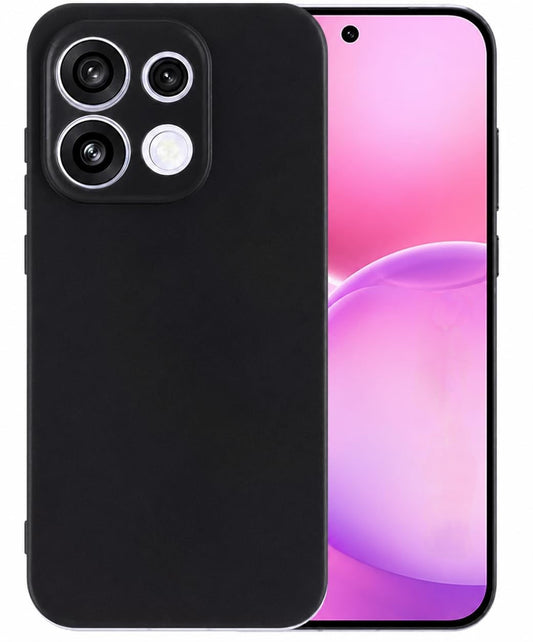 OPPO Reno16 F 5G Hoesje - Zwart - Siliconen Back Cover
