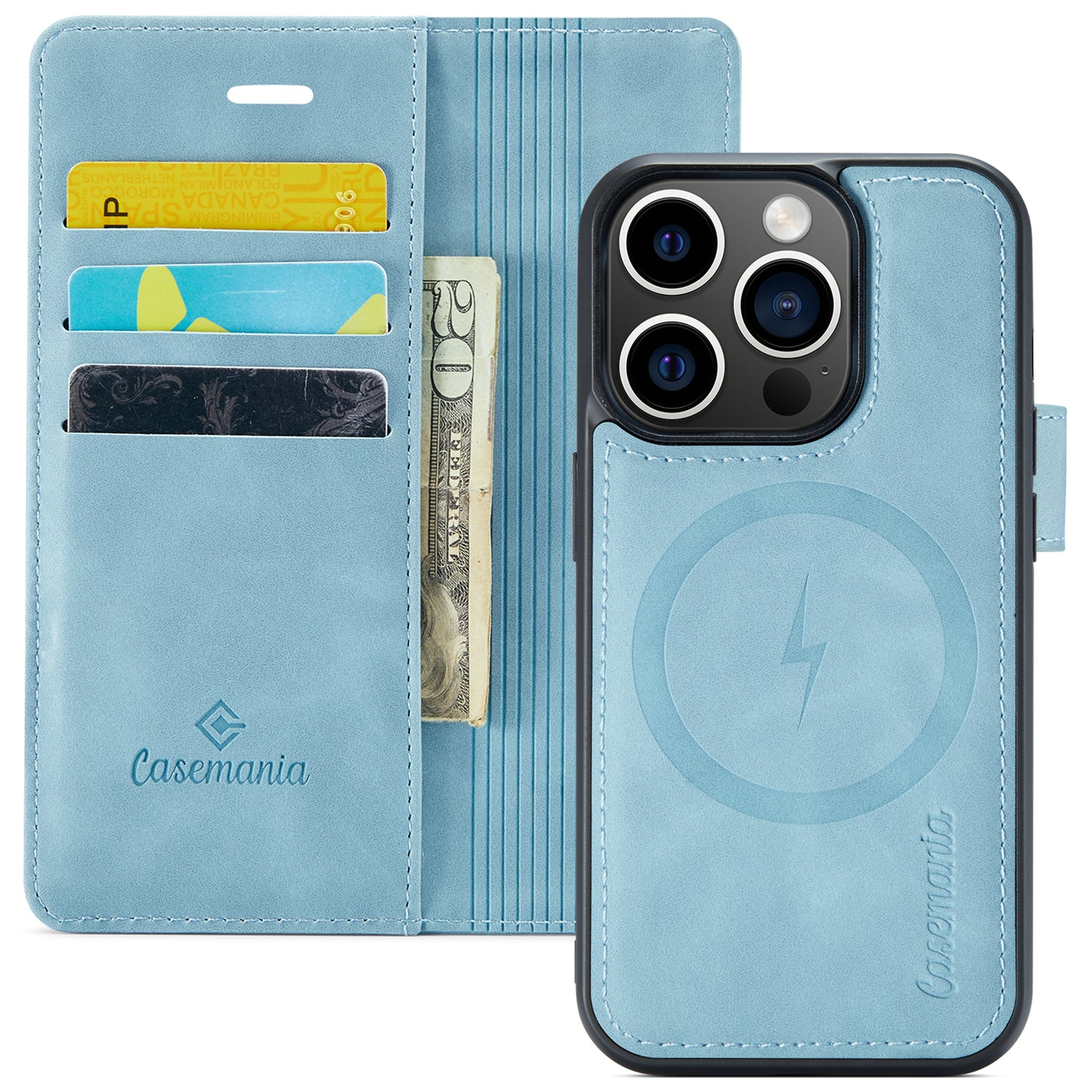 Snap Magnet | MagSafe-Compatibel 2-in-1 Bookcase | Aqua Blue