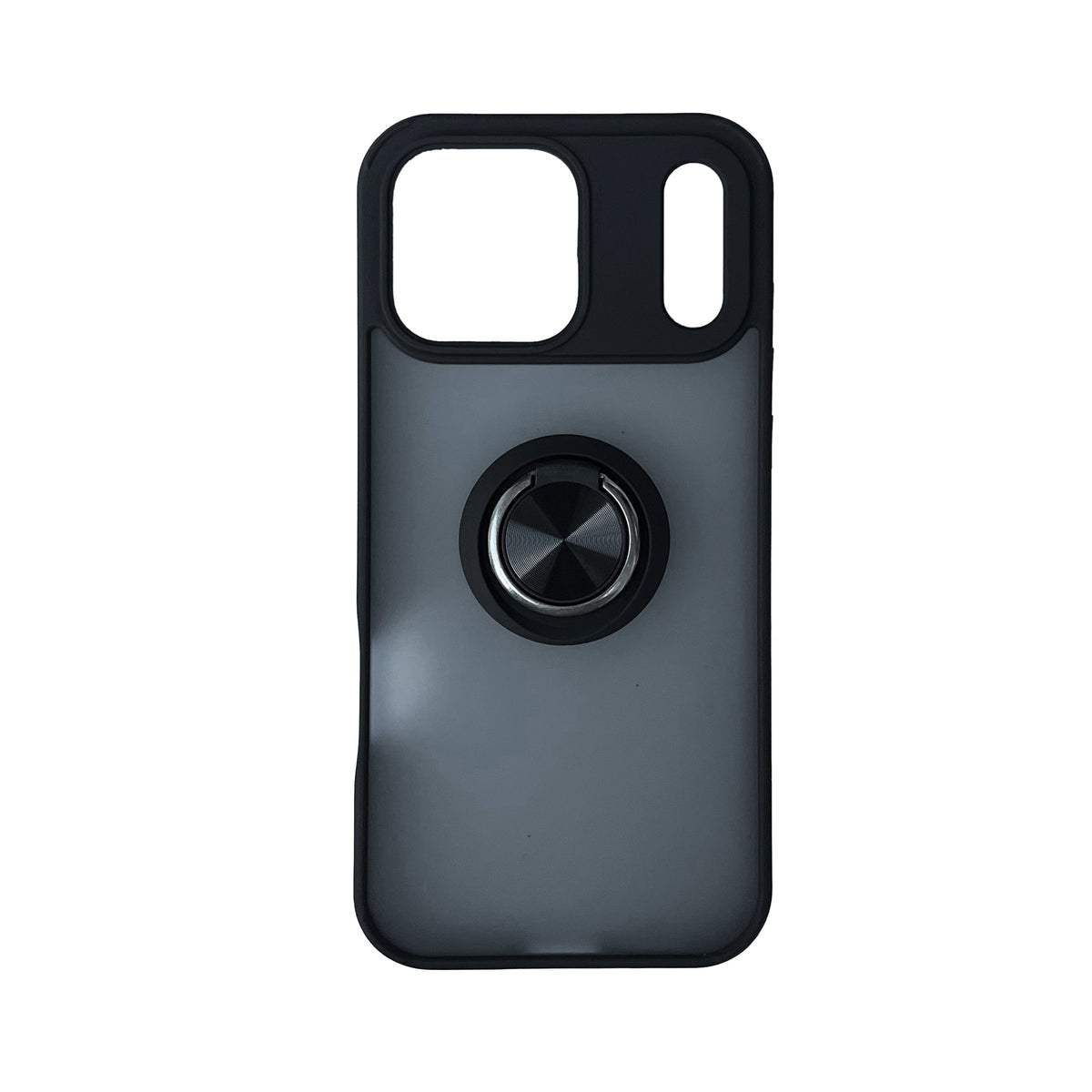 Apple iPhone 17 Pro Max Hoesje - Zwart - Ring Kickstand MagSafe Back Cover