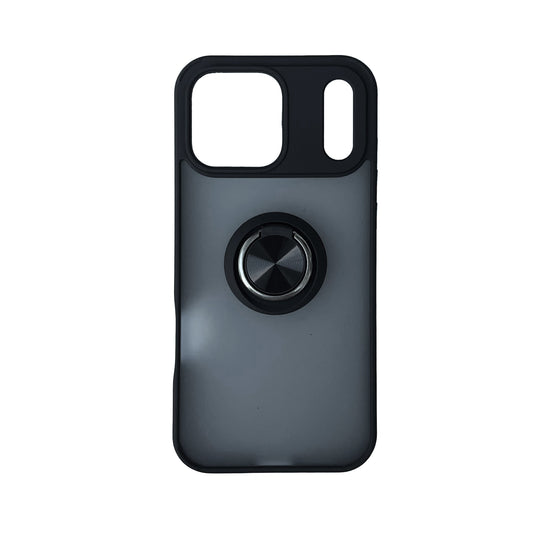 Apple iPhone 18 Pro Max Hülle - Schwarz - Ring-Ständer Backcover