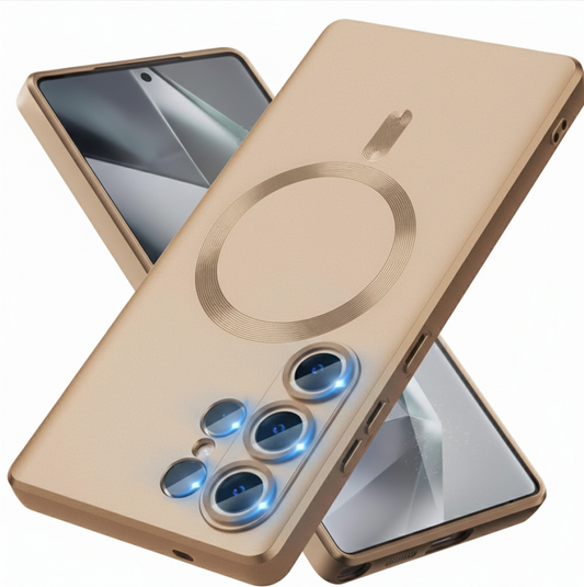 Samsung Galaxy S26 Ultra Case - Gold - Matte Silicone MagSafe Back Cover