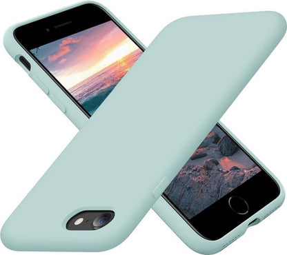 Apple iPhone SE (2020) Hoesje - Turquoise - Siliconen Back Cover