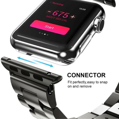 Apple Watch Bandje 38/40/41/42 mm - RVS Metalen Schakelband - Zilver
