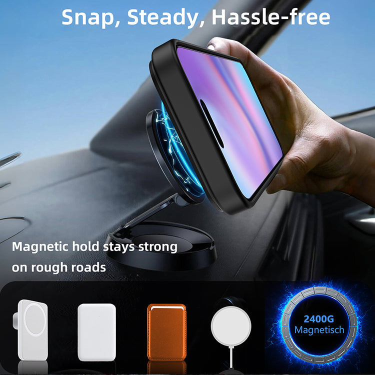 Apple iPhone 17 Pro Hülle - Schwarz - Matte Armor MagSafe Backcover mit Ständer