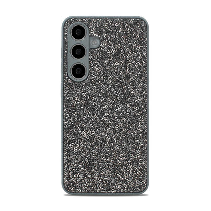 Samsung Galaxy S25 Hoesje - Zilver - Diamant Glitter Back Cover