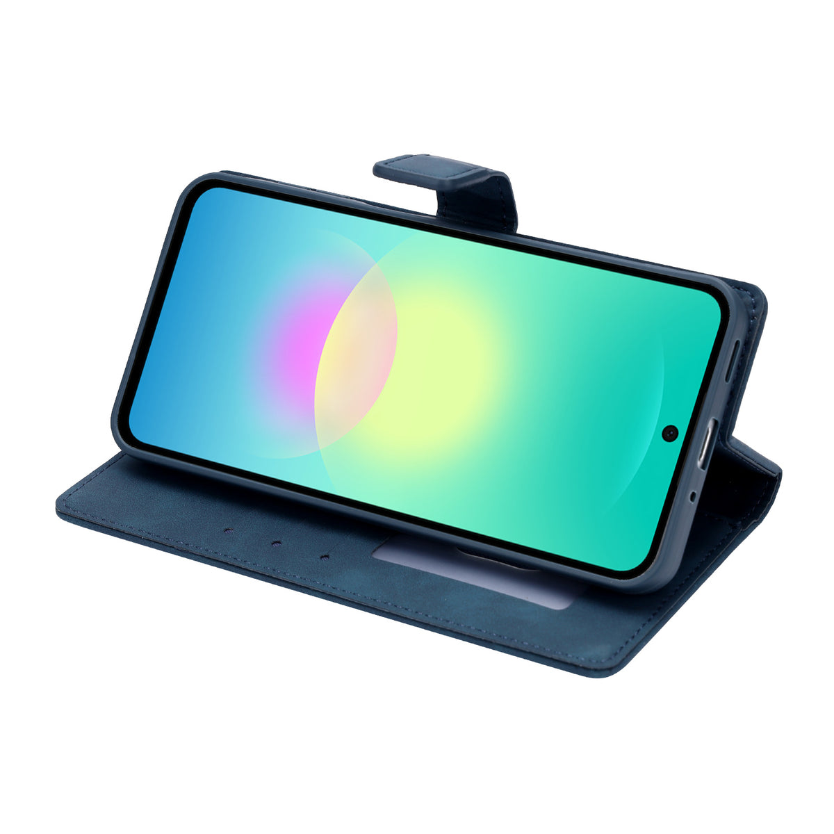 Samsung Galaxy A18 / A17 Hoesje - Navy Blue - Portemonnee Bookcase