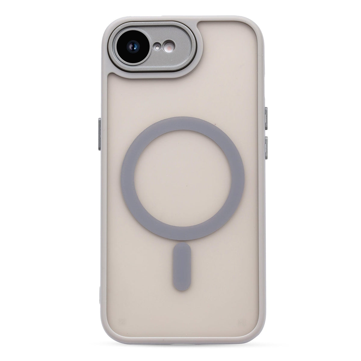 Apple iPhone 16e Hoesje - Grijs - Matte Armor MagSafe Back Cover
