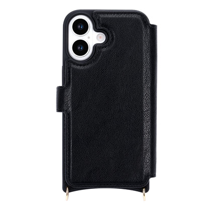 Apple iPhone 17 Case - Black - CM Amsterdam Back Cover with Phone Strap