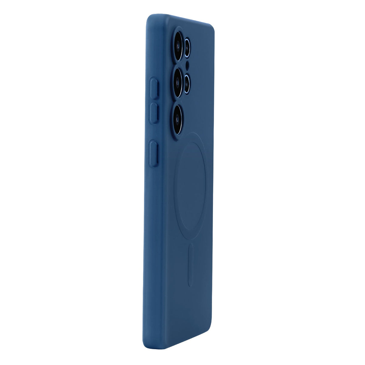 Samsung Galaxy S25 Ultra Hoesje - Donker Blauw - Liquid Siliconen MagSafe Back Cover