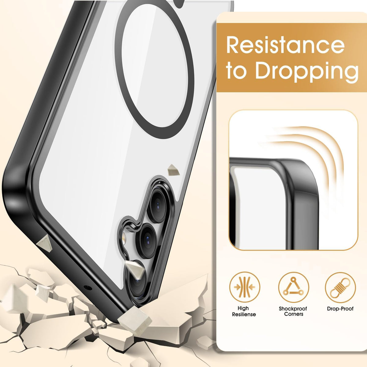 Samsung Galaxy S25/S24 Hoesje - Zwart - Siliconen MagSafe Back Cover met Telefoonkoord