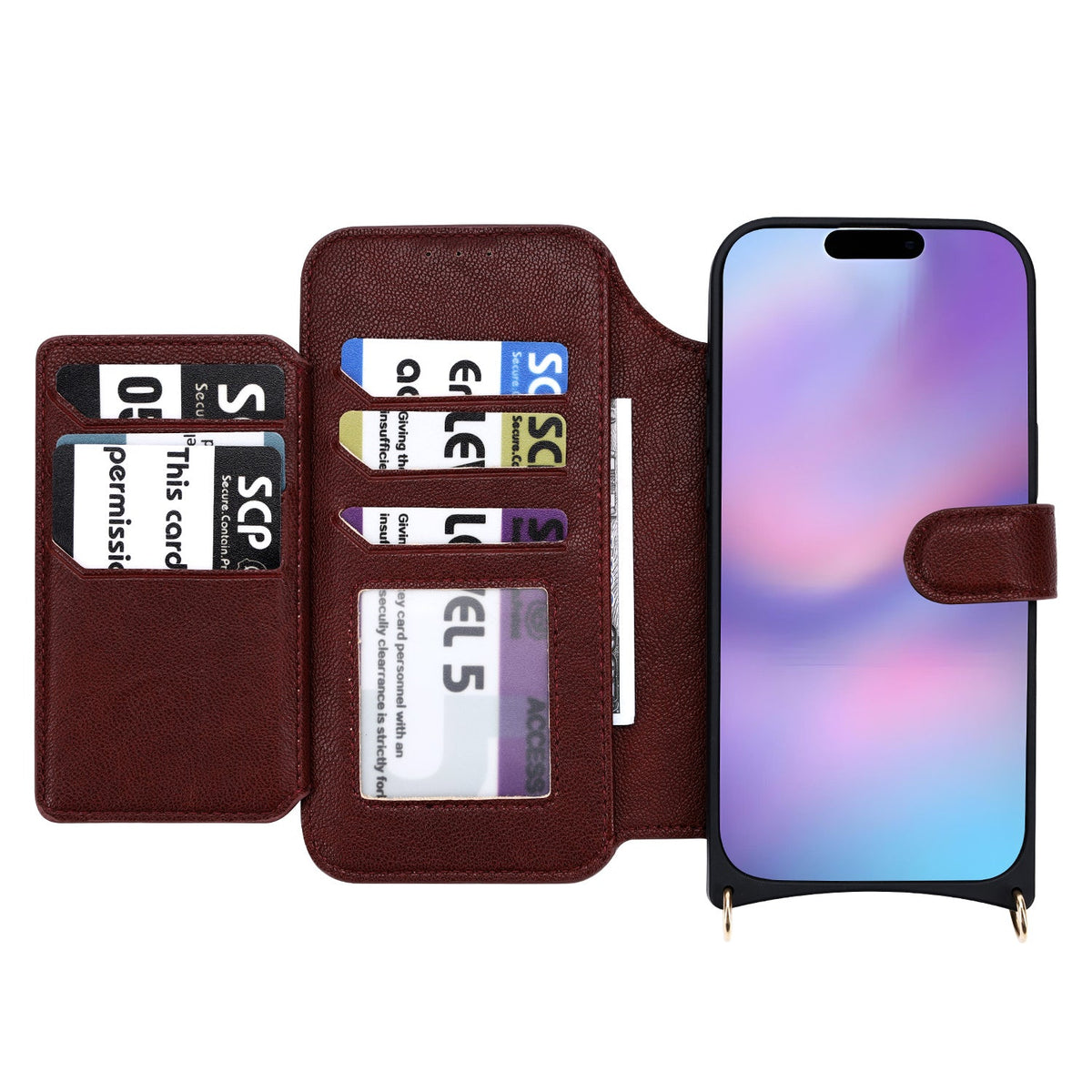 Apple iPhone Air Case - Wine Red - CM Amsterdam Back Cover with Phone Strap