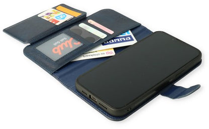 Apple iPhone 11 Hoesje - Blauw - 2 in 1 Bookcase met 10 Kaart Vakken