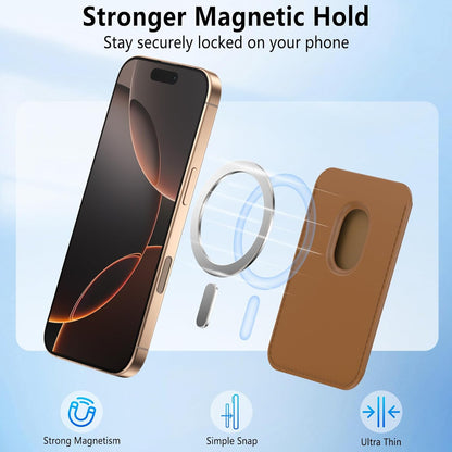 Casemania Magnetisch Pasjeshouder - Bruin