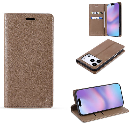 Apple iPhone 18 Pro Max Hoesje - Mocha Brown - Dunne Leather-look Back Cover