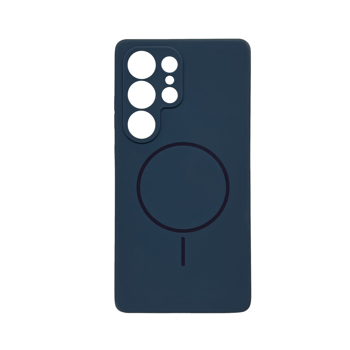 Samsung Galaxy S25 Ultra Hoesje - Blauw - Liquid Siliconen MagSafe Back Cover