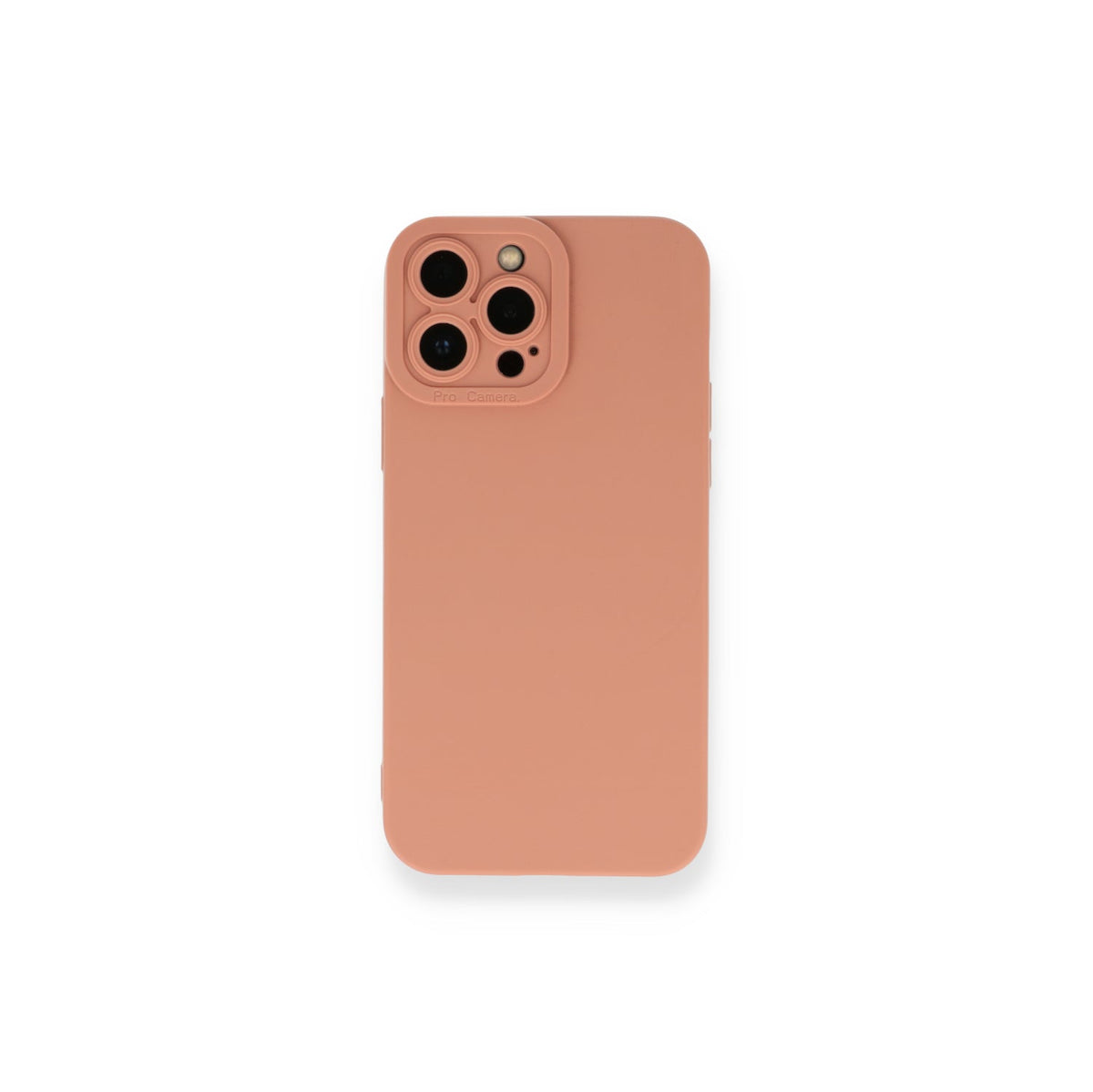 Apple iPhone 13 Pro Hoesje - Roze - Siliconen Camera Bescherming Back Cover