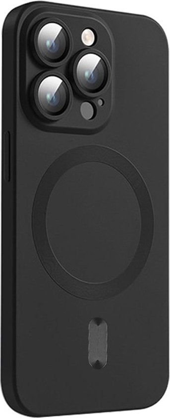 Apple iPhone 16 Pro Case - Black - Matte Silicone MagSafe Back Cover