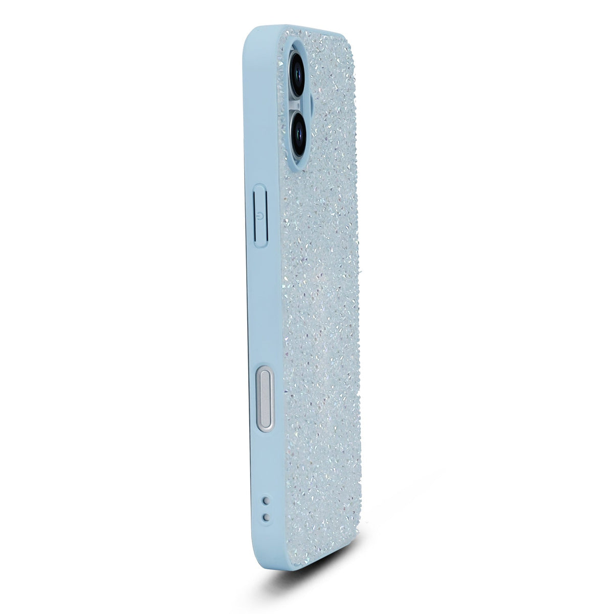 Apple iPhone 16 Plus Hülle - Blau - Diamant-Glitzer-Backcover