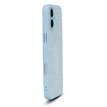 Apple iPhone 16 Plus Hülle - Blau - Diamant-Glitzer-Backcover