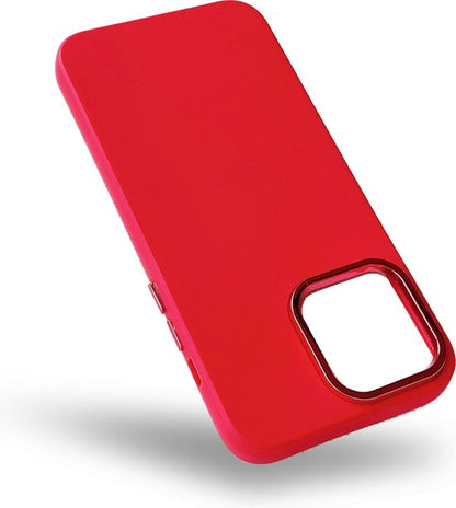 Apple iPhone 14 Pro Max Case - Red - Silicone Back Cover