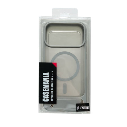 Apple iPhone 18 Pro Max Case - Grey - Matte Armour MagSafe Back Cover with Kickstand