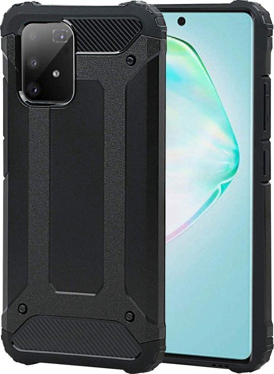 Samsung Galaxy S10 Lite Hoesje - Zwart - Armor Back Cover