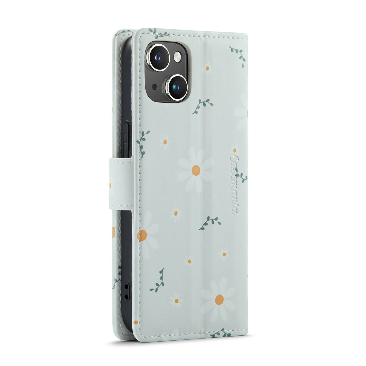 Apple iPhone 14 Hülle - Gänseblümchen - Klapphülle mit Kartenfach und Print
