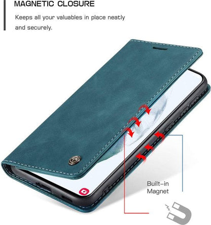 Samsung Galaxy S21 Hoesje - Emerald Green - Dunne Bookcase
