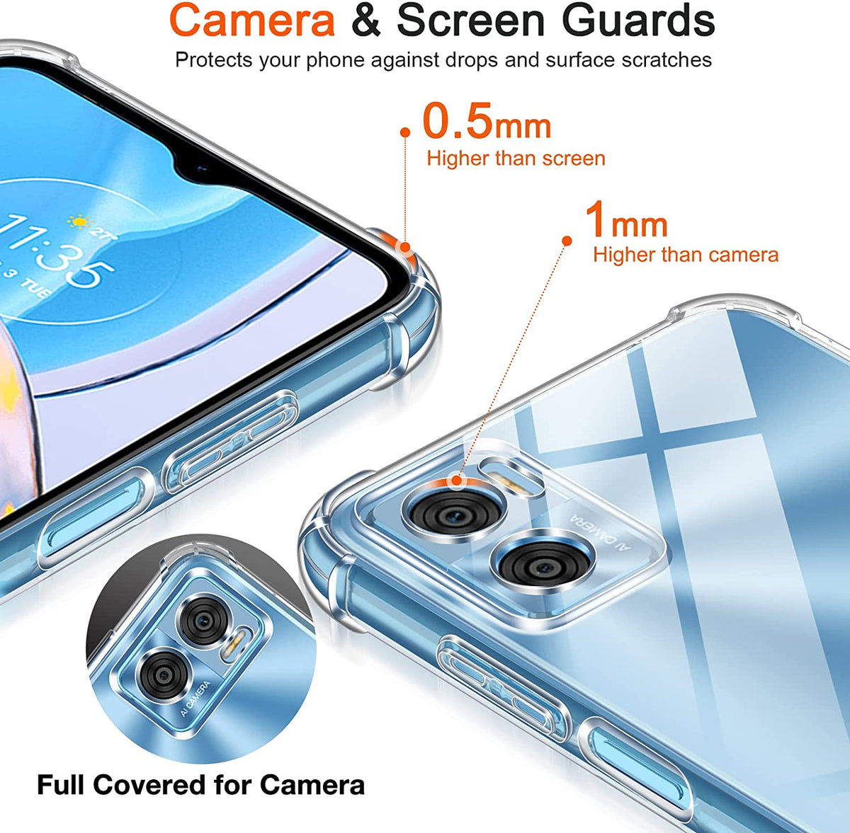 Motorola Moto G06 Hoesje - Transparant - Anti-Shock Back Cover