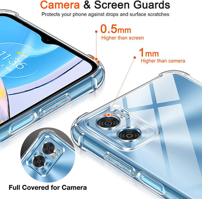 Motorola Moto G57 Case - Clear - Shockproof Hybrid Back Cover