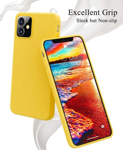 iPhone 12 Mini Case - Yellow - Silicone Back Cover