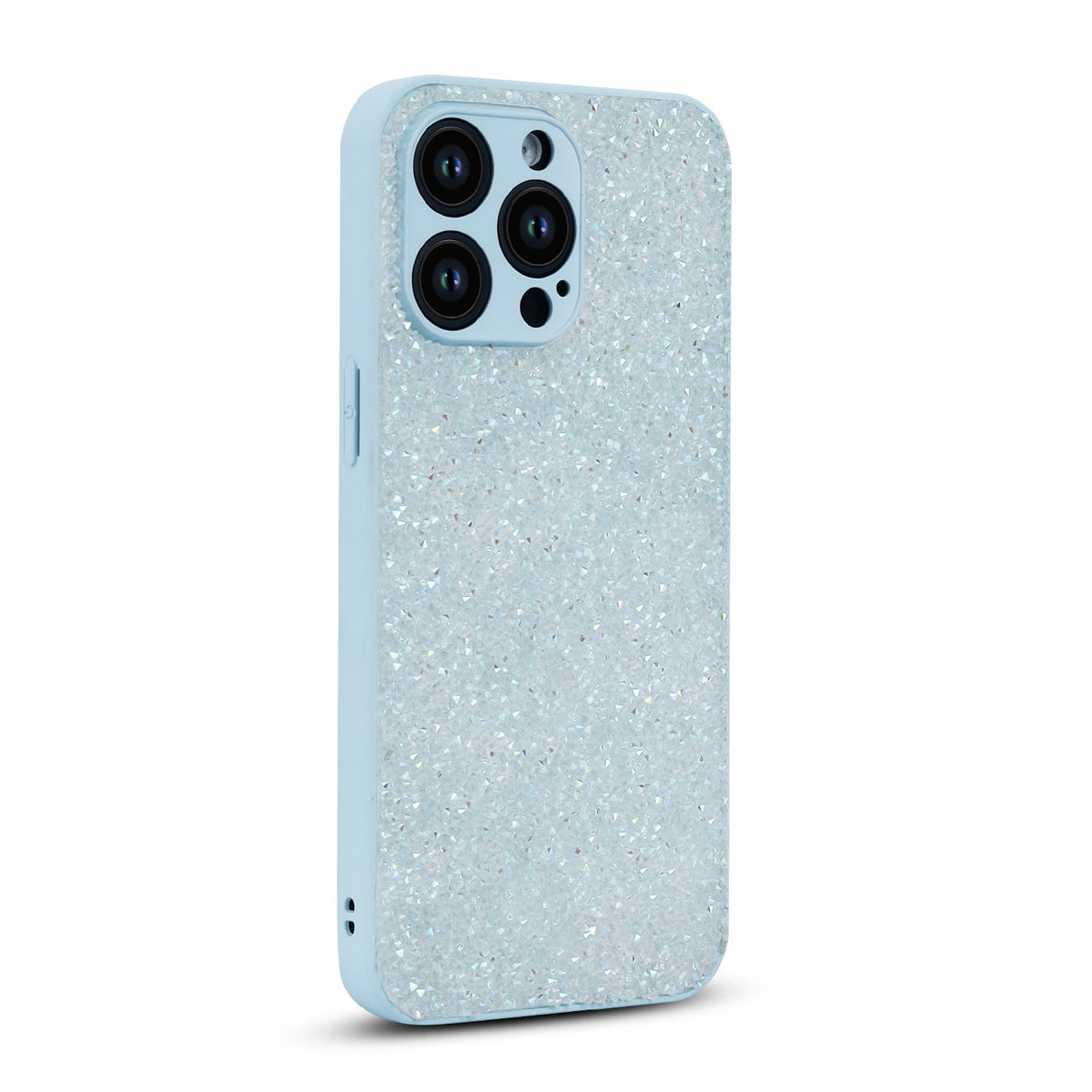 Apple iPhone 15 Pro Case - Blue - Diamond Glitter Back Cover