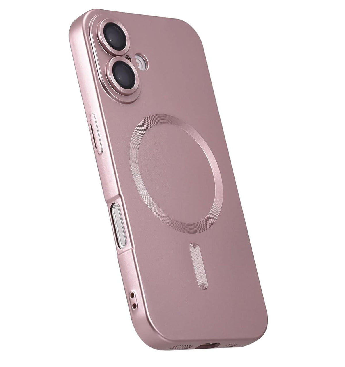 iPhone 16 Plus Hoesje - Roze - Matte Siliconen MagSafe Back Cover