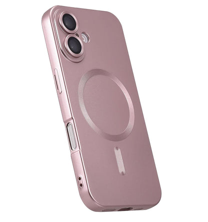 iPhone 16 Hoesje - Roze - Matte Siliconen MagSafe Back Cover