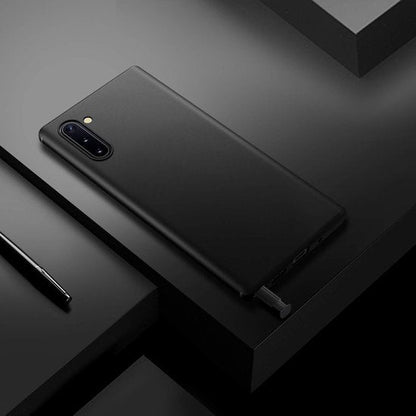 Samsung Galaxy Note 10 Hoesje - Siliconen Back Cover - Zwart Back Cover