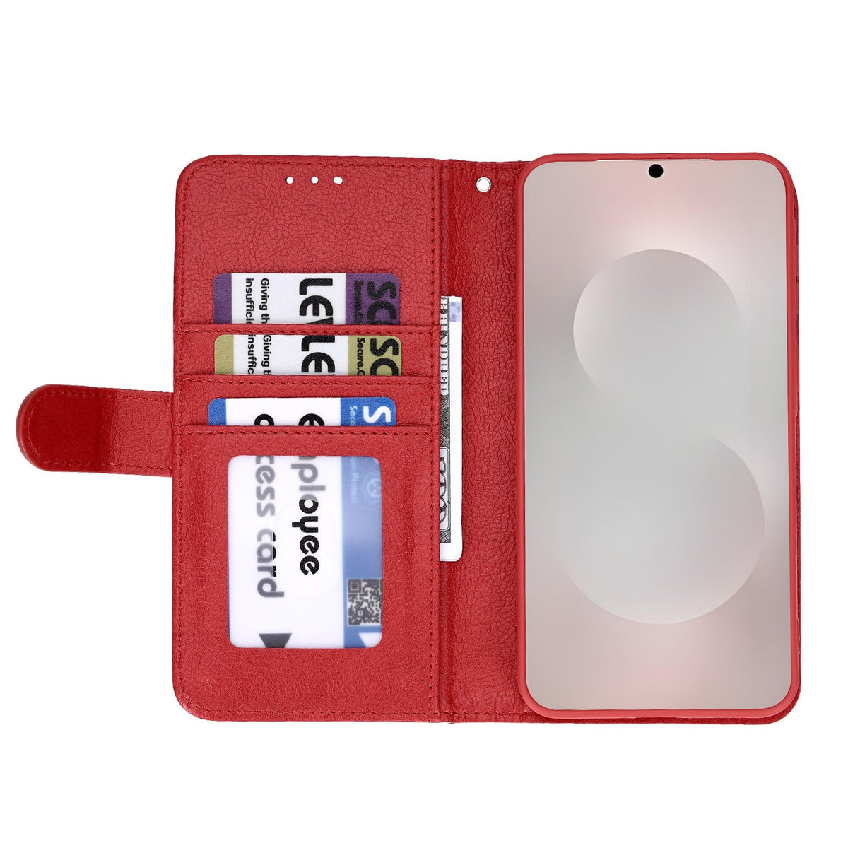 Apple iPhone 13 Pro Max Hoesje - Rood - Luxe Bookcase met Rits