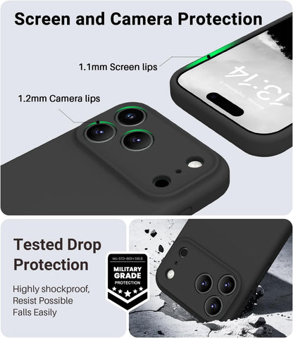 Apple iPhone 18 Pro Hoesje - Zwart - Siliconen Back Cover