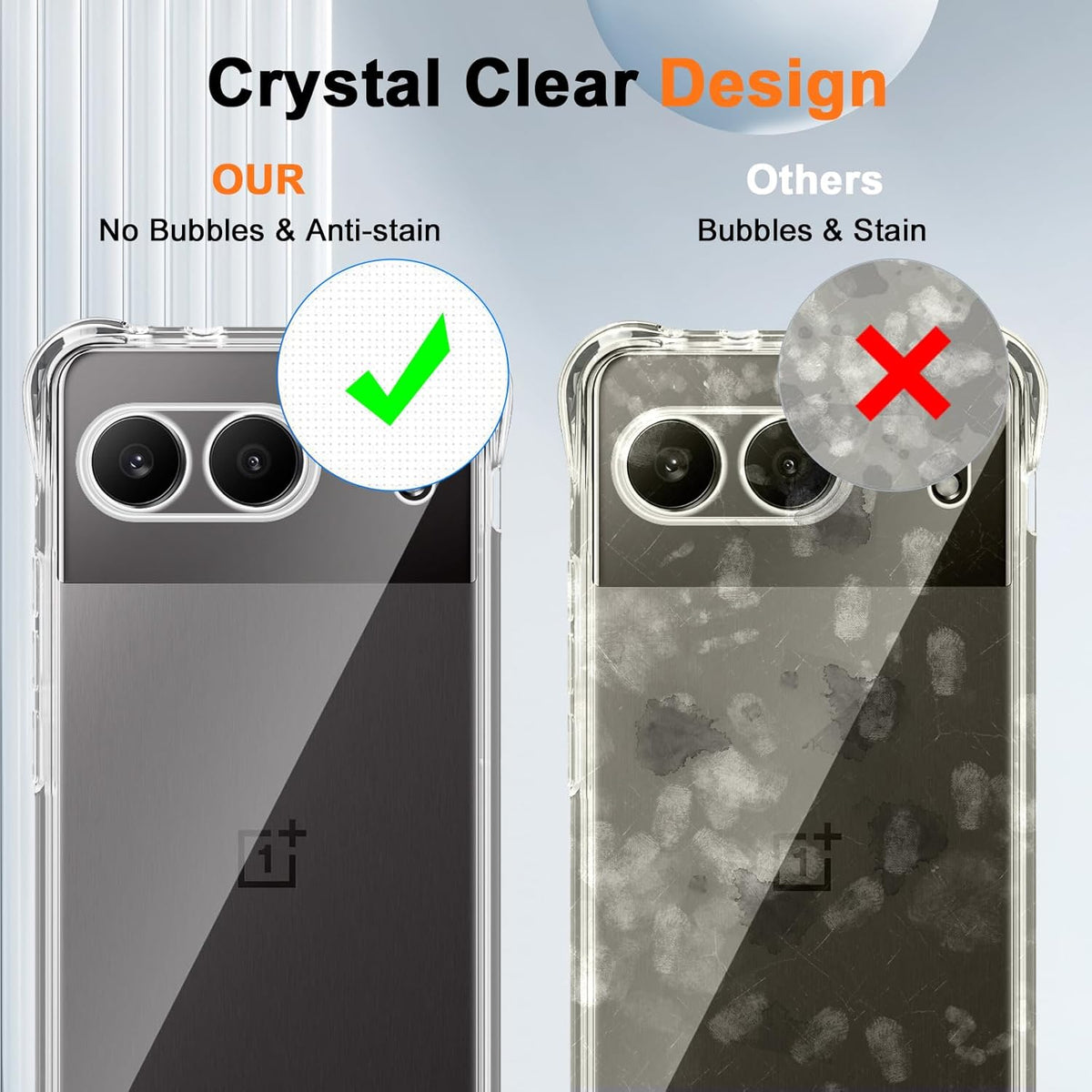 Oneplus nord 4 Hoesje - Transparant - Anti-Shock Back Cover
