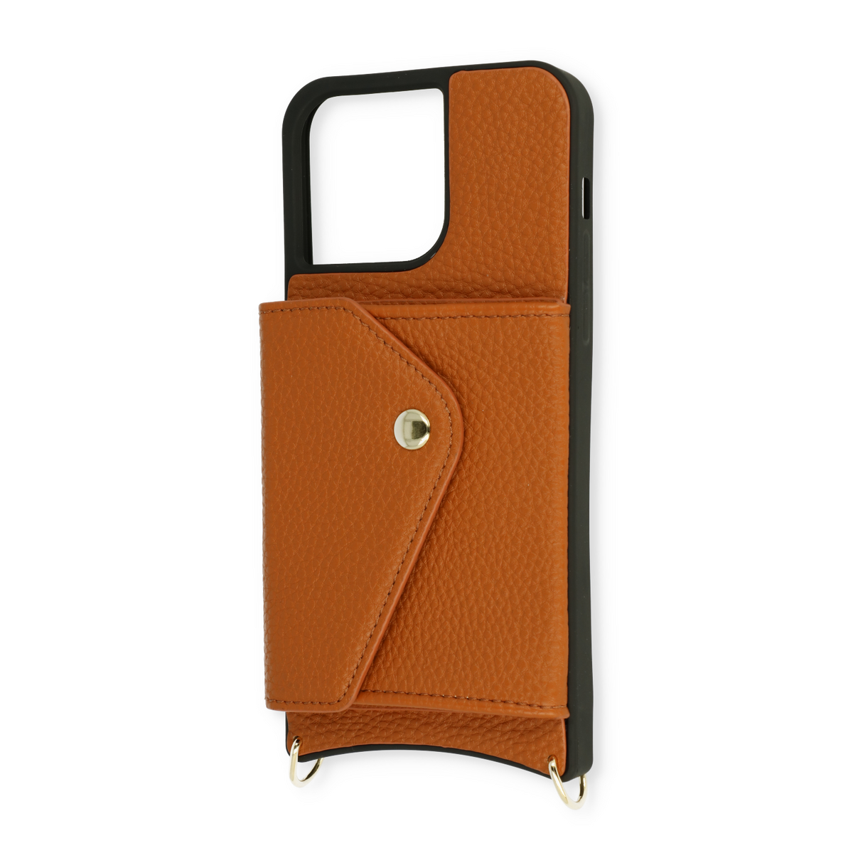 Apple iPhone 14 Plus Hoesje - Bruin - Luxe Back Cover met Telefoonkoord