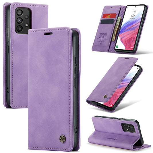 Samsung Galaxy A23 5G Hülle - Bright Lila - Schlanke Klapphülle mit Kartenfach