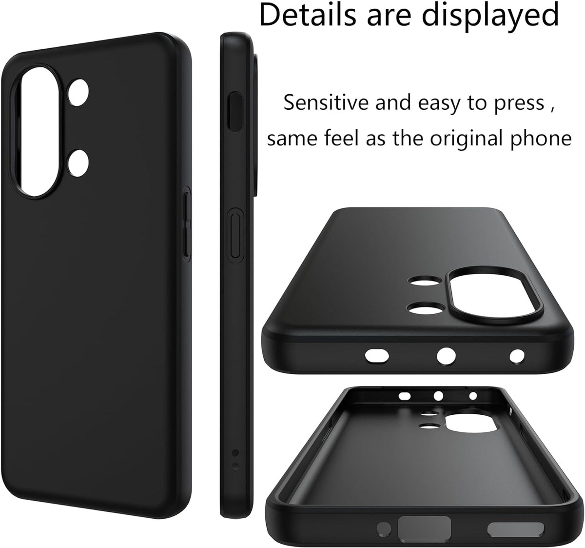 OnePlus Nord 3 Hoesje - Zwart - Siliconen Back Cover
